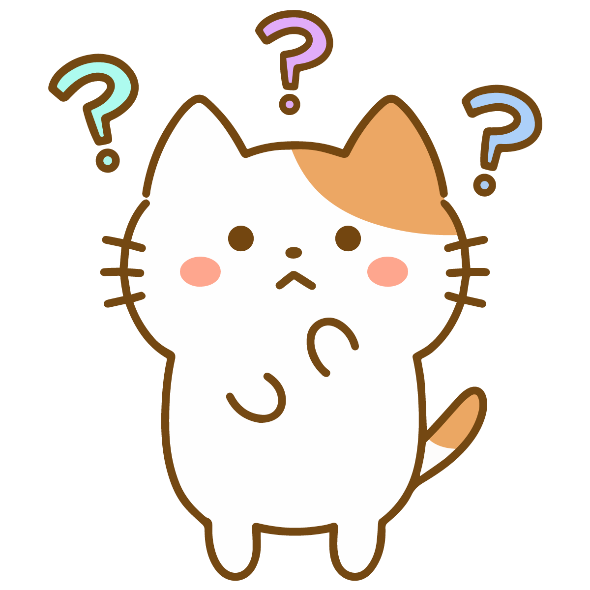 悩む猫