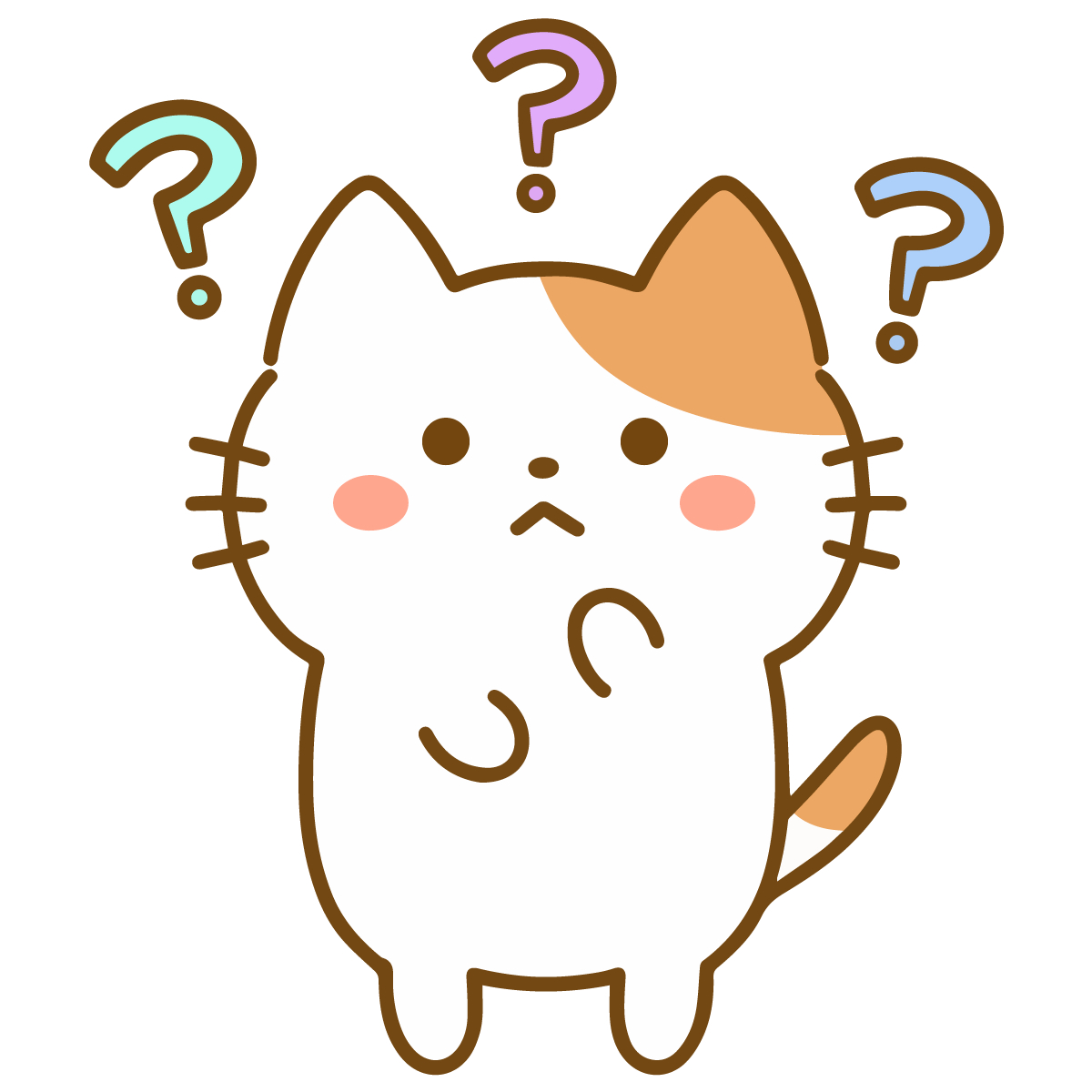 悩む猫